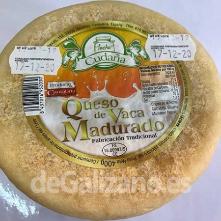 Queso de Vaca Madurado Cudaña