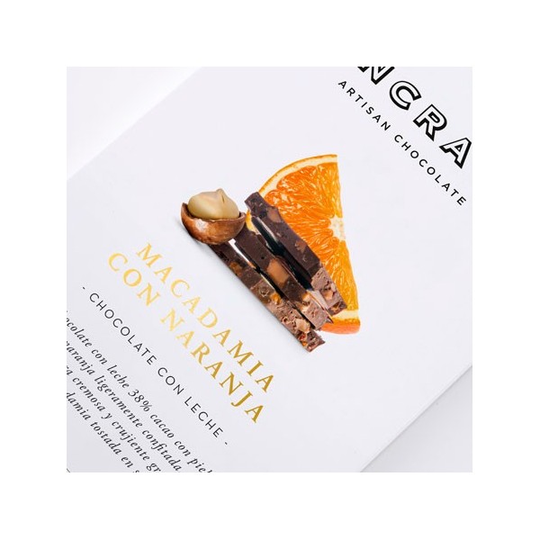 Chocolate PANCRACIO almedra con Naranja 100 grs