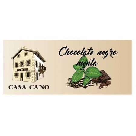 Chocolate Negro Artesano con Menta Casa Cano 125 grs