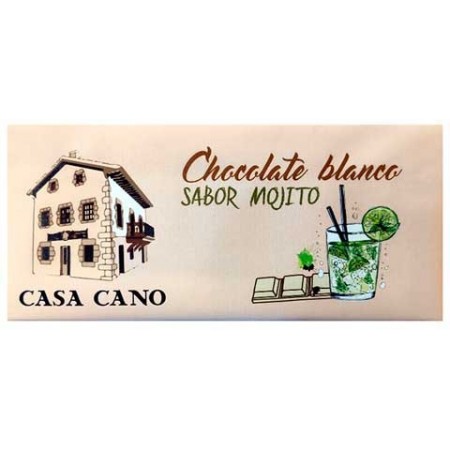 Chocolate Blanco Artesano sabor Mojito Casa Cano 125 grs