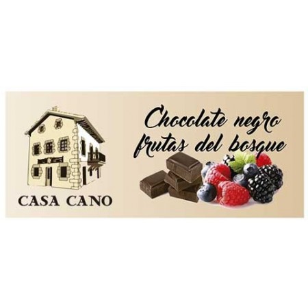 Chocolate Negro Artesano sabor frutas del Bosque Casa Cano 125 grs