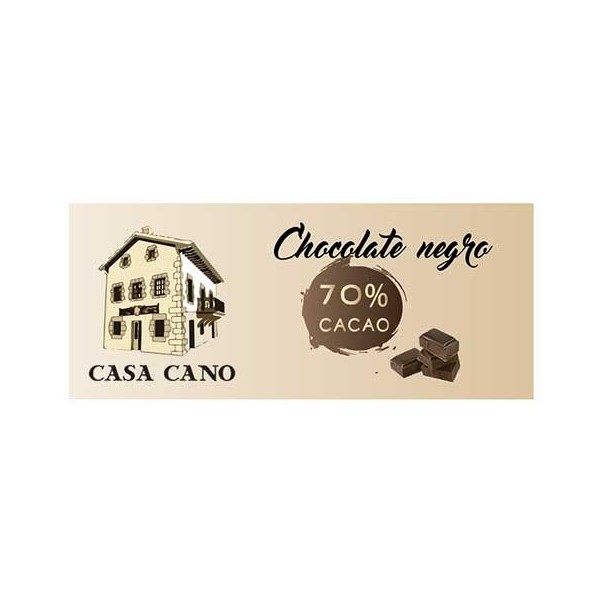 Chocolate Negro Artesano 70% Casa Cano 125 grs