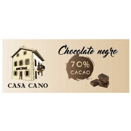 Chocolate Negro Artesano 70% Casa Cano 125 grs