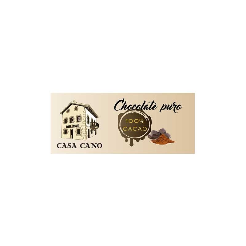 Chocolate Negro 100% Cacao Casa Cano 125 grs
