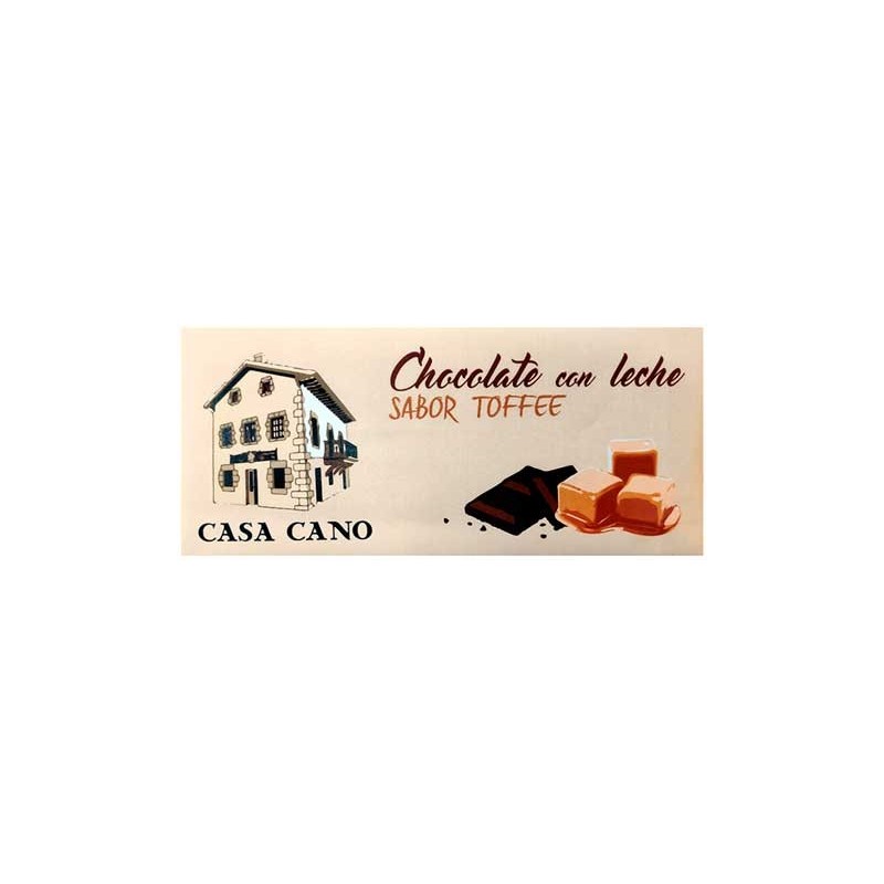Chocolate con Leche Sabor Toffee Casa Cano 125 grs