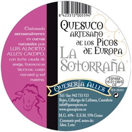 Queso de Oveja Sotorraña Leche Cruda